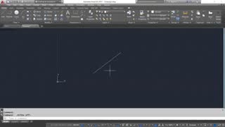 آموزش ترسیم خط زاویه داردراتوکد