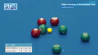 مهارت حیرت انگیز یک بولینگ باز در مسابقات جهانی