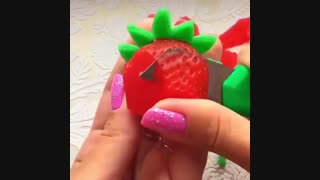 برش صابون توت فرنگی