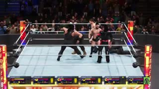 گیم پلی بازی 2K20  کشتی کج ( بتل رویال 6 نفره ) : آندر تیکر ،  بران استرومن ،  فین بلور ، د میز ، رومن رینز ، شینسک ناکامورا