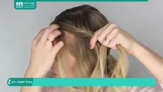 آموزش بافت مو مدل فرانسوی بقل سر