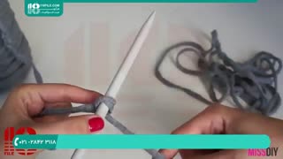 مراحل تریکو بافی پاف برای جلو مبل