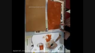 آماده کردن کارتن های بلا استفاده برای رنگ و روغن