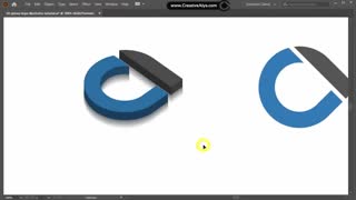 آموزش ساخت لوگو سه بعدی در ایلوستریتور
