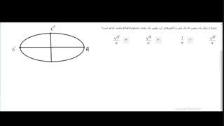 تست بیضی  مقاطع مخروطی هندسه 3 از دکتر علی ایمانی