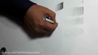 انواع هاشور با مداد