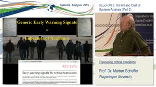 Session 3. Marten Scheffer: Foreseeing critical transitions