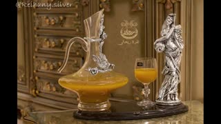 تزیین سفره شب یلدا برای عروس با ظروف شیرینی خوری و آجیل خوری نقره ریحانی