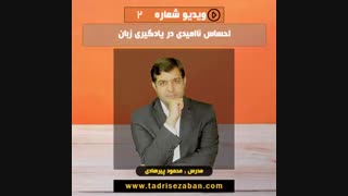احساس نا امیدی در یادگیری زبانهای خارجی