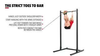 حرکت استریکت تویی تو بار The Strict Toes to Bar