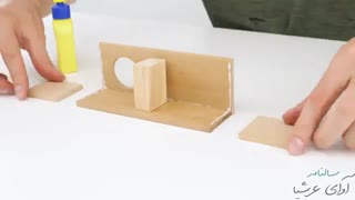 ساخت تقویم رومیزی چوبی