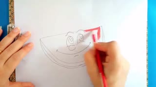 نقاشی هندوانه کارتونی