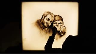 نقاشی با شن از تولد تا شهادت حاج قاسم به مناسبت سالگرد شهادت سردار حاج قاسم سلیمانی