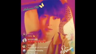 لایو اینستاگرام (به فارسی به فن های ایرانی میگه دوستت دارم)  کیم هیون جونگ