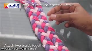 آموزش بافت با کاموا بدون میله