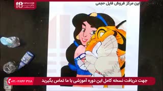 آموزش کشیدن شخصیت کارتونی بر روی شیشه