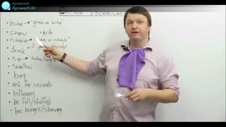 واژگان مربوط به غذا خوردن