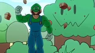 اپنینگ انیمهای بازی مارویو Mario به سبک انیمه مرد تک مشتی One Punch Man با عنوان مرد تک پرشی One Jump Man