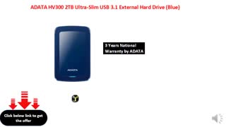 هارد اکسترنال ای دیتا مدل HV300 ظرفیت 2 ترابایت