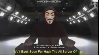 پیغام گروه انانیموس ب ایران