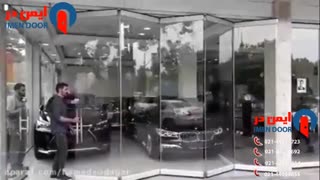 پارتیشن شیشه ای متحرک