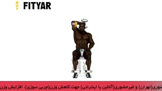 حرکت پشت بازو تک دمبل بالای سر مورب