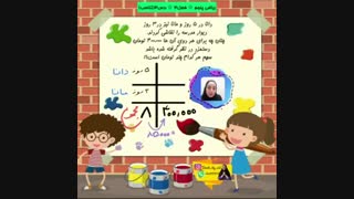 حل مسئله تناسب با استفاده از جدول تناسب فصل3 ریاضی پنجم