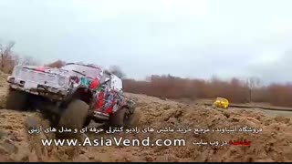 چالش عبور ماشین آرسی آفرود از آب