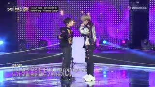 اجرای رپ هیون سوک(ترژر) و جونگ جونهیون قبل از دبیو (پیشنهادی و بسی خفن)