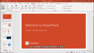 PowerPoint- Starting a presentation