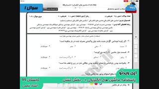 ویدیو حل تستی-تشریحی سوالات امتحان درس ماشین های الکتریکی1