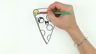 اموزش نقاشی پیتزا_نقاشی برای کودکان