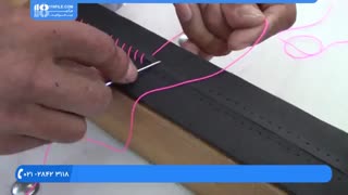 آموزش دوخت مورب روکش صندلی خودرو