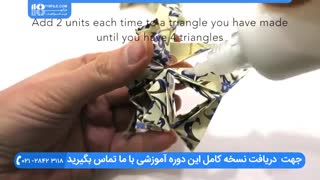 آموزش ساخت اوریگامی سه بعدی ( ساخت اوریگامی گوی )