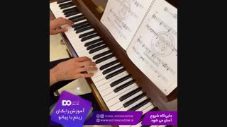 جلسه هفتم آموزش ریتم با پیانو ریتم ۴/۴ چیکن