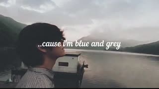 کاور انگلیسی اهنگ blue and grey + کپ