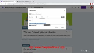 10 - Send the form to recipients