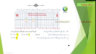حل مسائل طول جغرافیایی-دوازدهم ادبیات