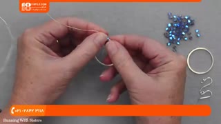 ساخت زیورآلات مهره ای _  چگونگی ساخت گوشواره حلقه ای