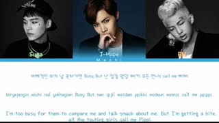 لیریک آهنگ cypher pt. 3 از رپ لاین بی تی اس ft. supreme boi