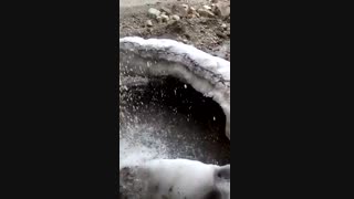 آبشار ابرسج، مجن، شاهرود، سمنان، ایران، بهمن 99