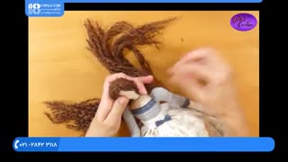 آموزش دوخت عروسک تیلدا _ دوخت مو برای عروسک