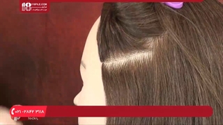 نحوه نصب اکستنشن مو با رینگ