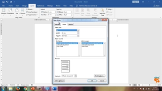 آموزش تنظیم اندازه ، جهت و رنگ کاغذ در نرم افزار word 2019
