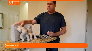 سنگ تراشی _ ساخت مجسمه برای تکیه گاه کتاب ها