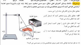 فیزیک2-فصل3- قسمت 2- نیروی مغناطیسی وارد بر سیم حامل جریان