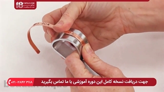 آموزش جواهر سازی _ مهر زنی حروف بر روی دستبند فلزی