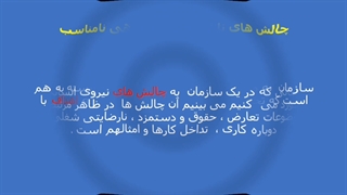 چالش های ناشی از سازماندهی نامناسب