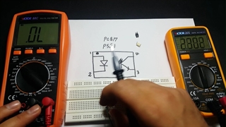 دو روش تست اپتوکوپلر با مولتی متر و منبع تغدیه