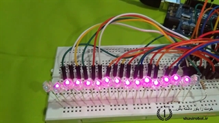 آموزش ساخت رقص نور 16 کاناله فقط با 3 پین از آردوینو یونو Uno